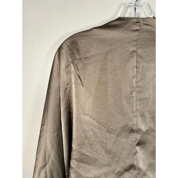 Alexander Wang Satin Charmeuse Batwing Halter Dress $1600 size 6 - Picture 11 of 12